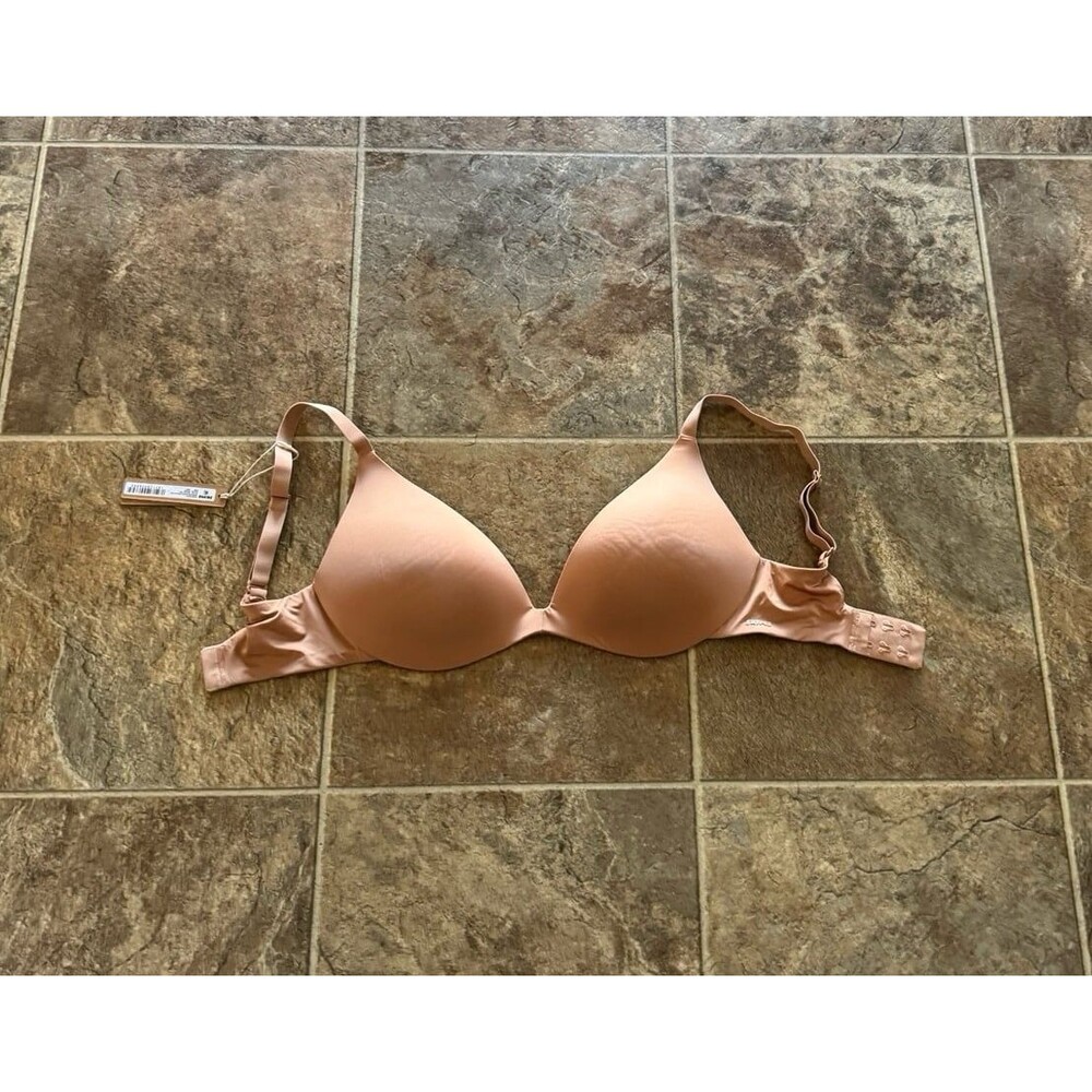 Skims Wireless Form Push-up Plunge Bra Ochre 32DD
